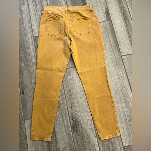 Maurices Mustard Denim Stretch Pants Medium - Picture 4 of 14